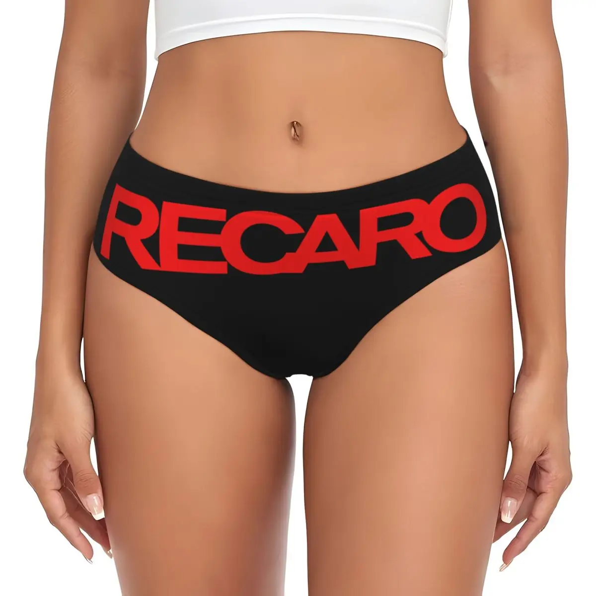 

Custom Recaros Logo Brief Panties Women Comfort Underwear