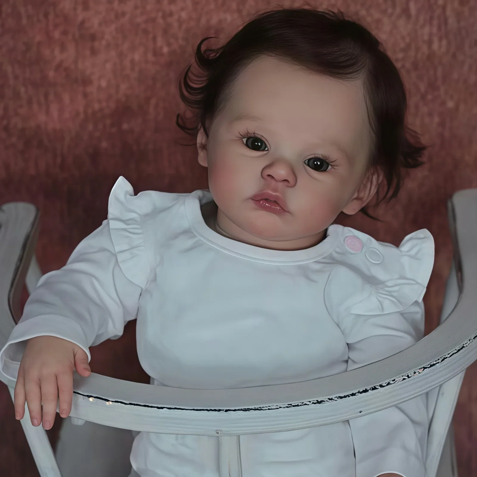 Risbecko Adorável boneca reborn de 18 polegadas – Detalhes realistas, aparência artesanal – perfeita para colecionadores e presentes