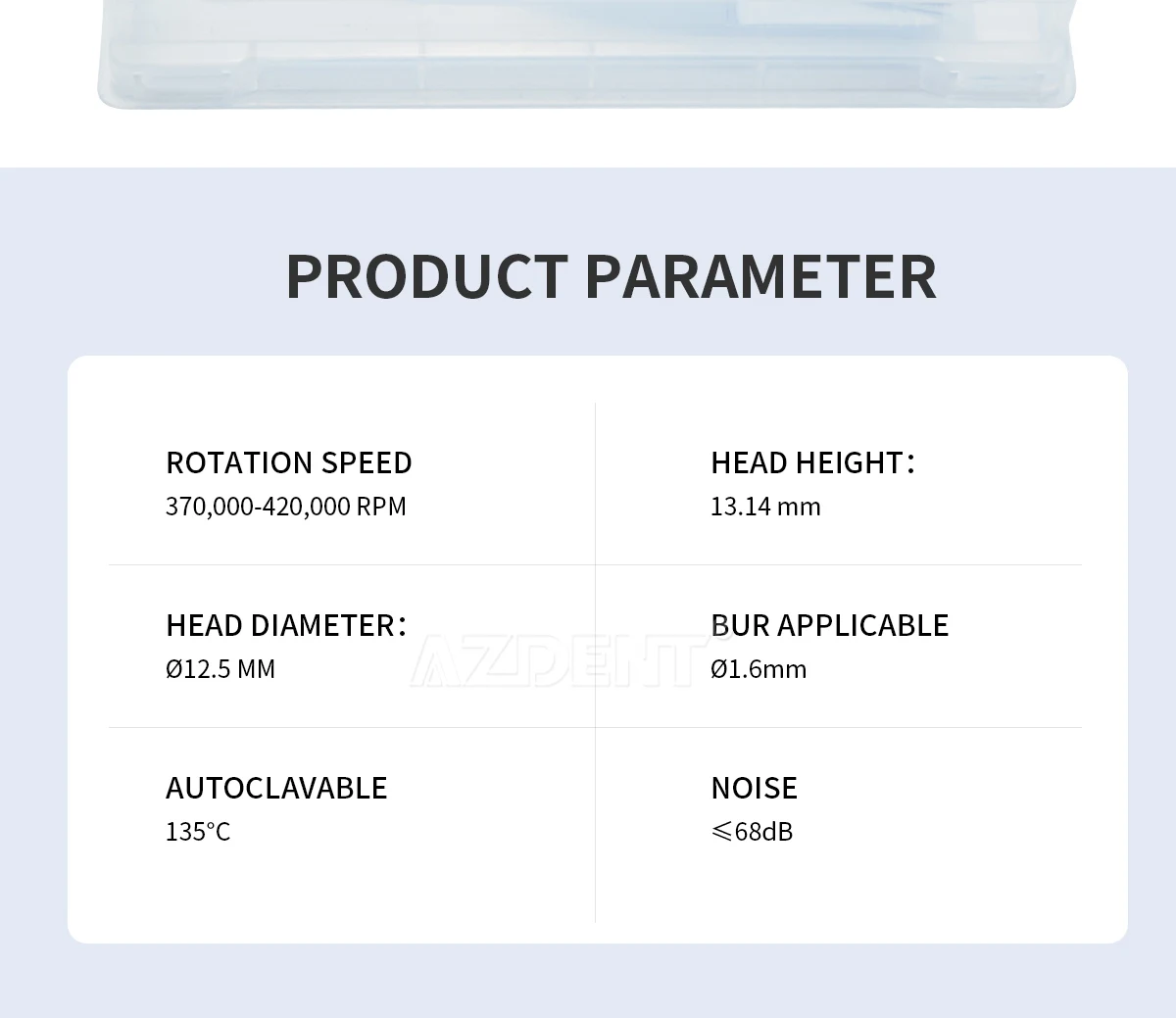 AZDENT Dental High Speed Handstück Standard Kopf Push Button Single Way Spray Zahnmedizin Medizinische Turbine Handstück – Detail 11