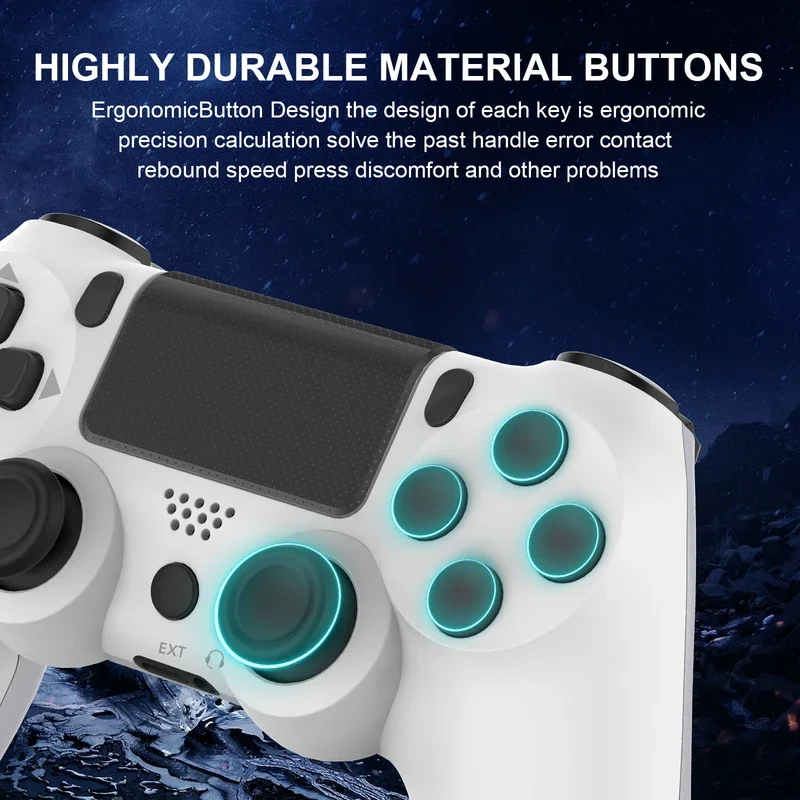 Wireless Controller Bluetooth No Delay Gamepad For SONY PS4 PS3 Console PC Joysticks Six-axis Dual Vibration With Touchpad