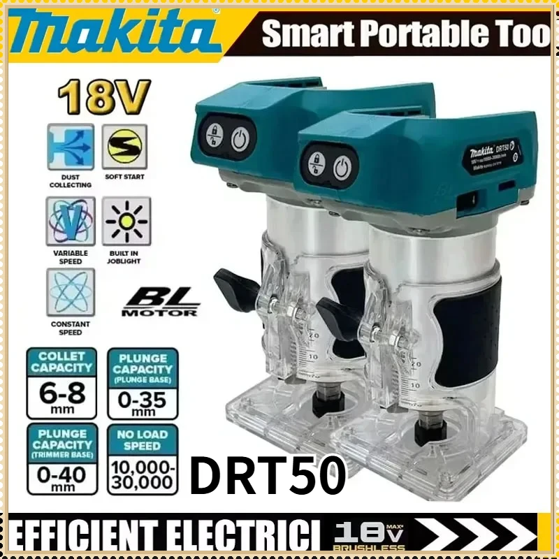 

Бесщеточный триммер Makita DRT50, аккумуляторный фрезерный станок для обработки дерева, гравировальный инструмент