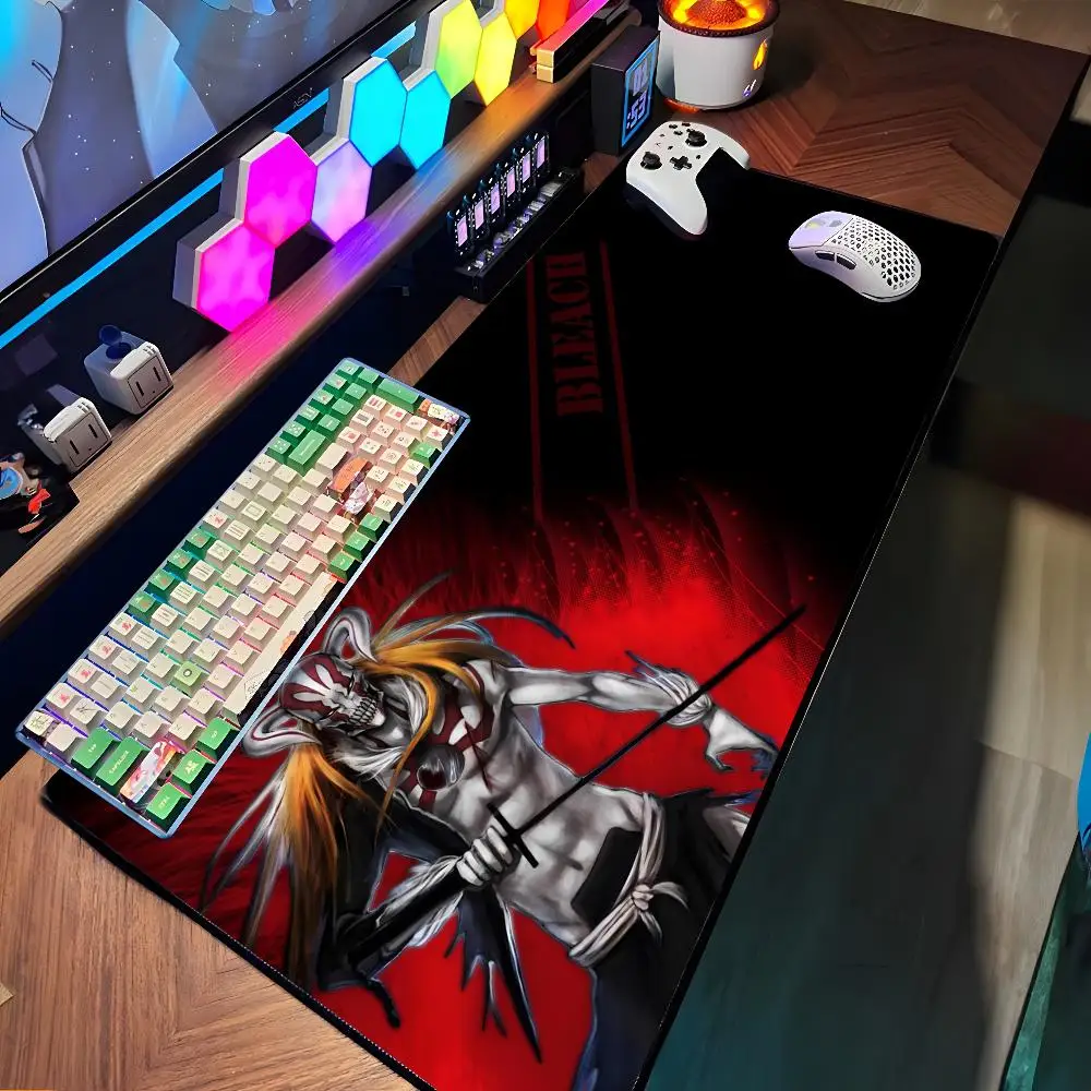 

Bleach Kurosaki Ichigo Kuchiki Rukia Anime Mouse Pad Large Rubber Tablepad PC Game Mousepad Laptop Desk Pad XXL Non-slip Compute