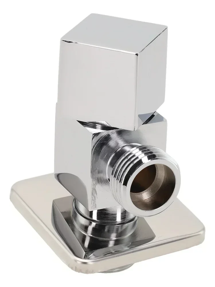 

Угловой клапан с наружной резьбой для ванной комнаты, простой в установке, внутренний диаметр 15 мм, практичный утолщенный материал с четвертьоборотным механизмом