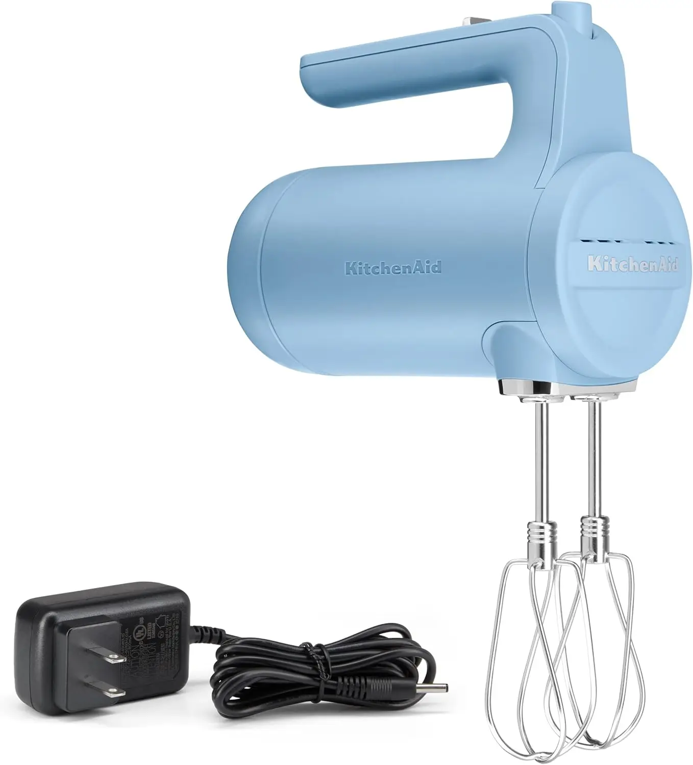 Cordless 7 Speed Hand Mixer - KHMB732, Blue Velvet，Easy to charge with convenient charger  7 Speeds to stir, mix