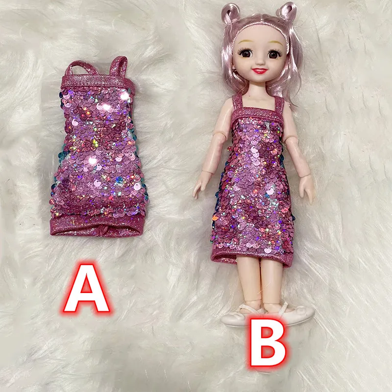 New Smile Face Doll 23cm Doll Dress Up Doll Clothes or Princess Doll Kids Girl Toy Birthday Gift Lol Doll BJD Doll