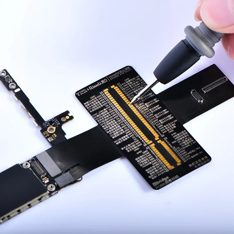 Cavo di rilevamento QIANLI IBridge per IP 7 Telecamera anteriore posteriore Altoparlante Microfono Display Touch Strumento di rilevamento guasto della scheda madre