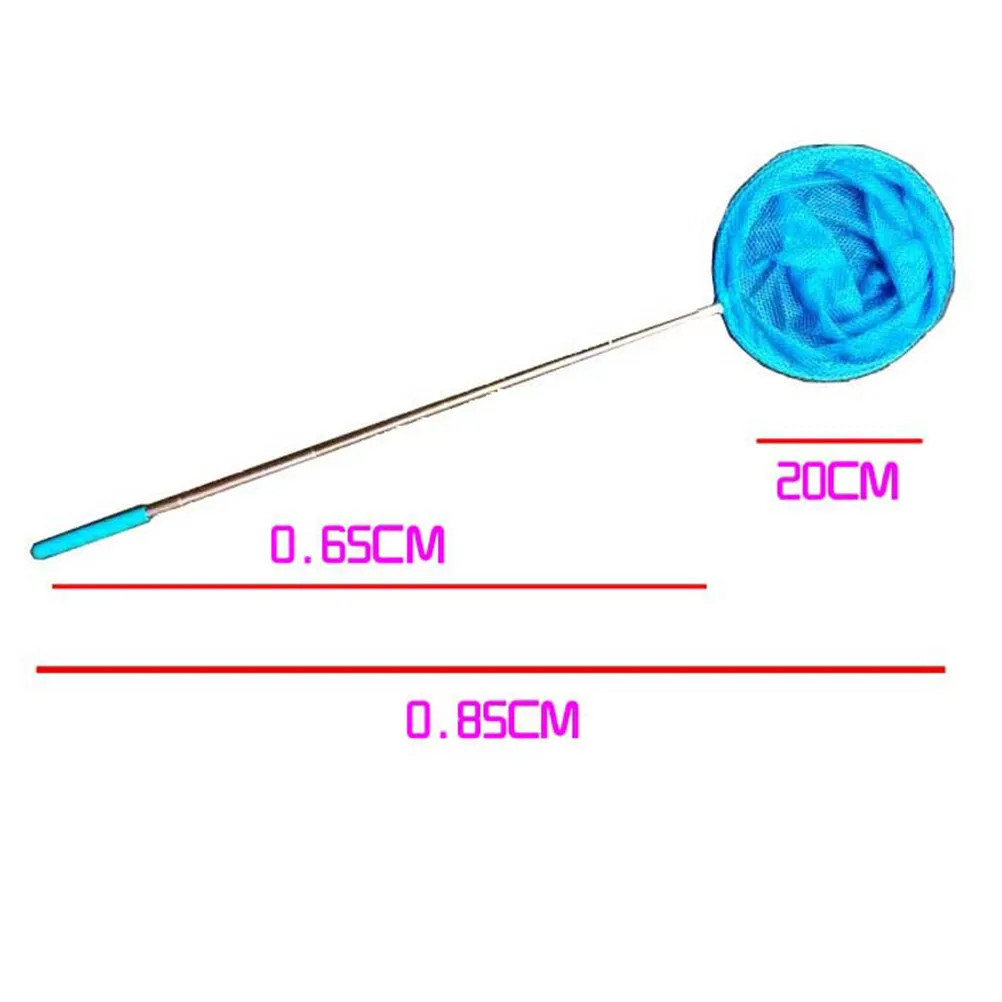 Colorful Stainless Steel Kids Telescopic Extendable Retractable Net for Catching Bugs Insects Small Fish Butterflies