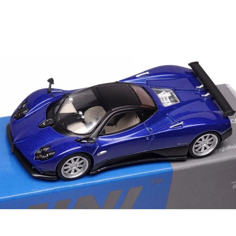 MINI GT 1:64 #408 Pagani Zonda hardtop blue alloy car model