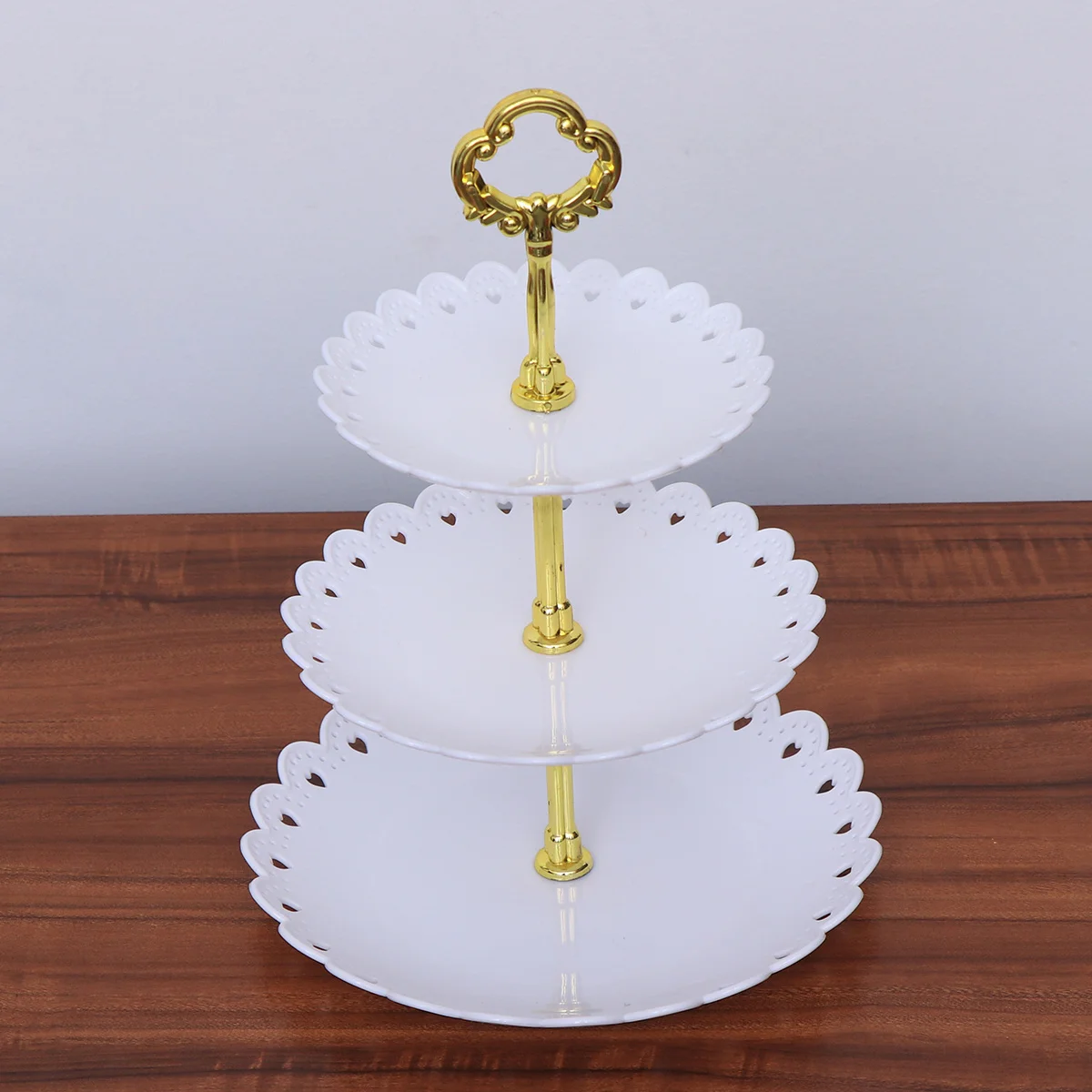 

Three-Layer Cake Stand Detachable Dessert Fruit Display Rack For Party Serving Platter Kitchen Barware Storage Holder