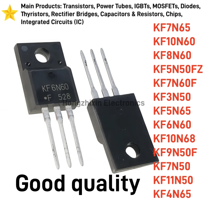 10PCS NEW KF7N65 KF10N60 KF8N60 KF5N50FZ KF7N60F KF3N50 KF5N65 KF6N60 KF10N68 KF9N50F KF7N50 KF11N50 KF4N65 TO-220F