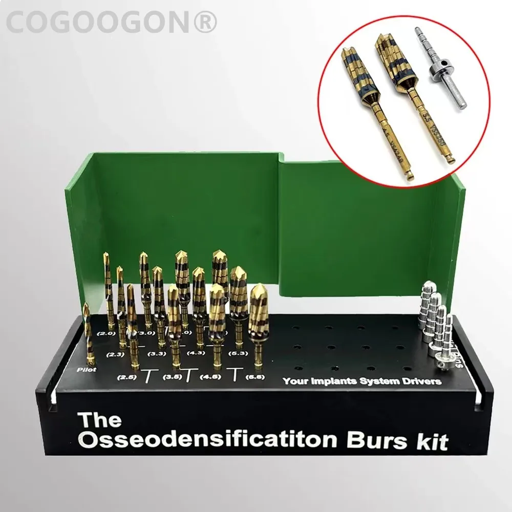 

17pcs/Set Dental Osseodensification Bur Implant Maxillary Sinus Lift Drills Kit Dental Tools