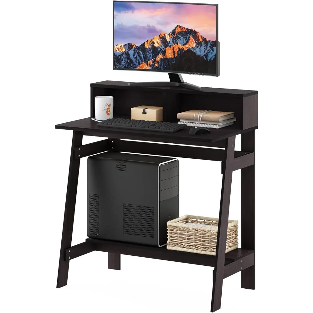 Biurko komputerowe Simplistic A Frame, ciemny orzech