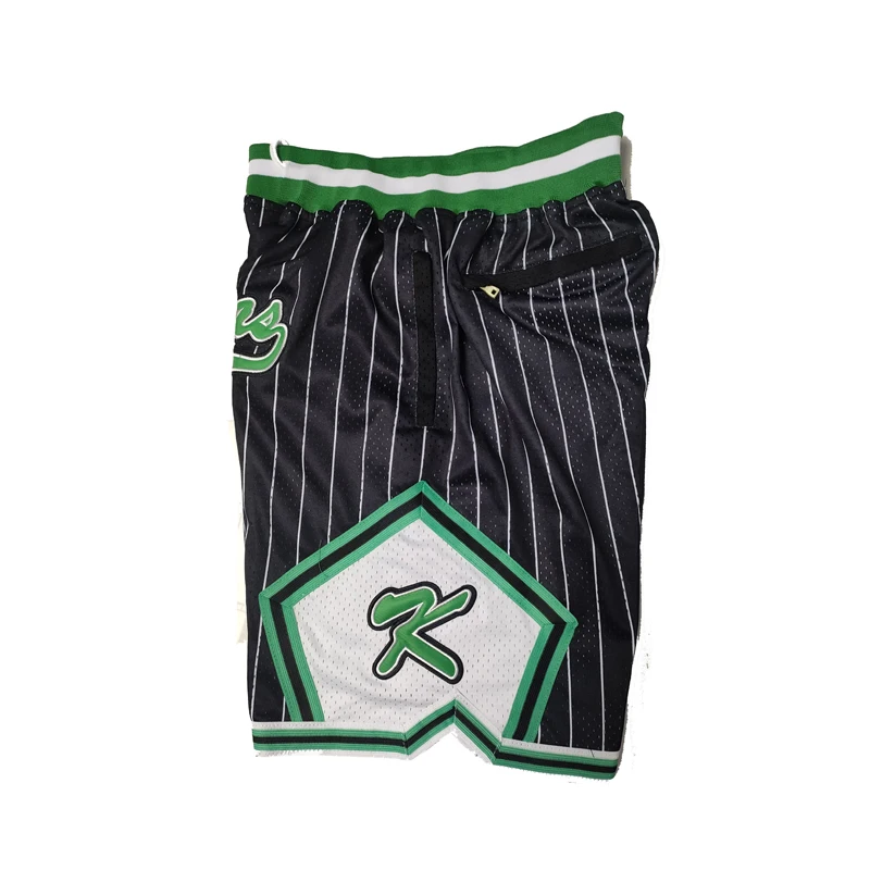 Basketball Shorts Kekambas Duffy's Score Sewing Embroidery Outdoor Sport Shorts Beach Pants High-quality Black Stripe New 2023