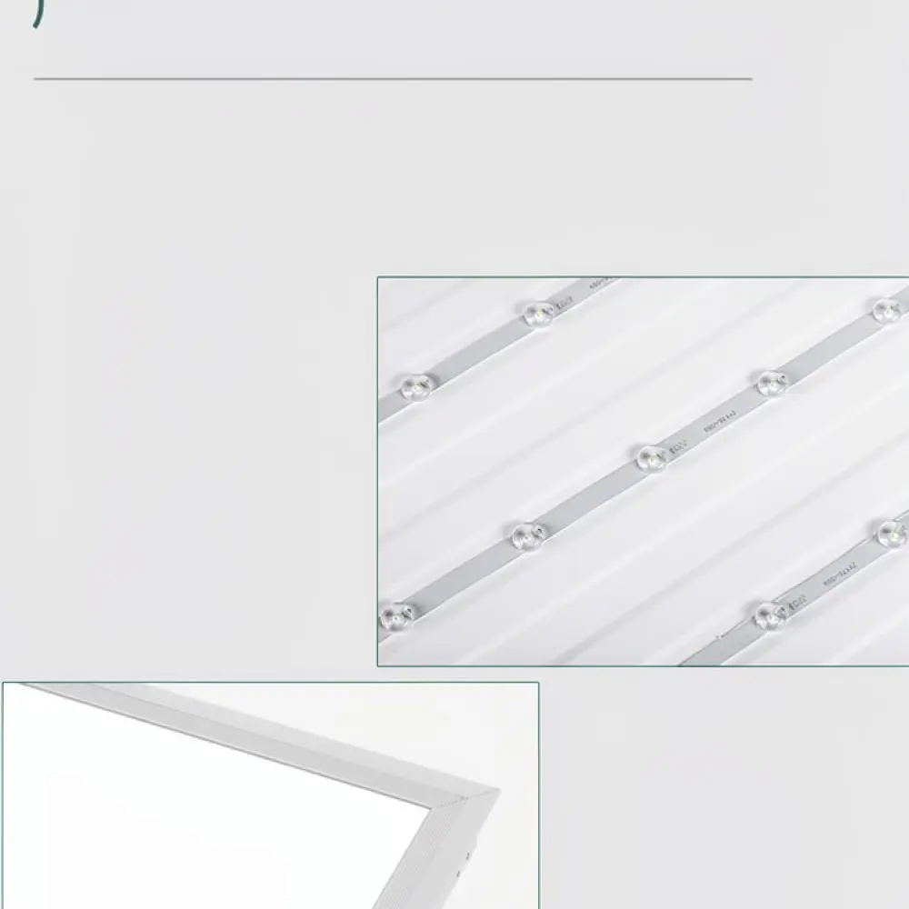Ultra Thin LED Panel Lighting For Integrated Ceiling Kitchen Bathroom Office Recessed Aluminum Flat Lamp Fixture