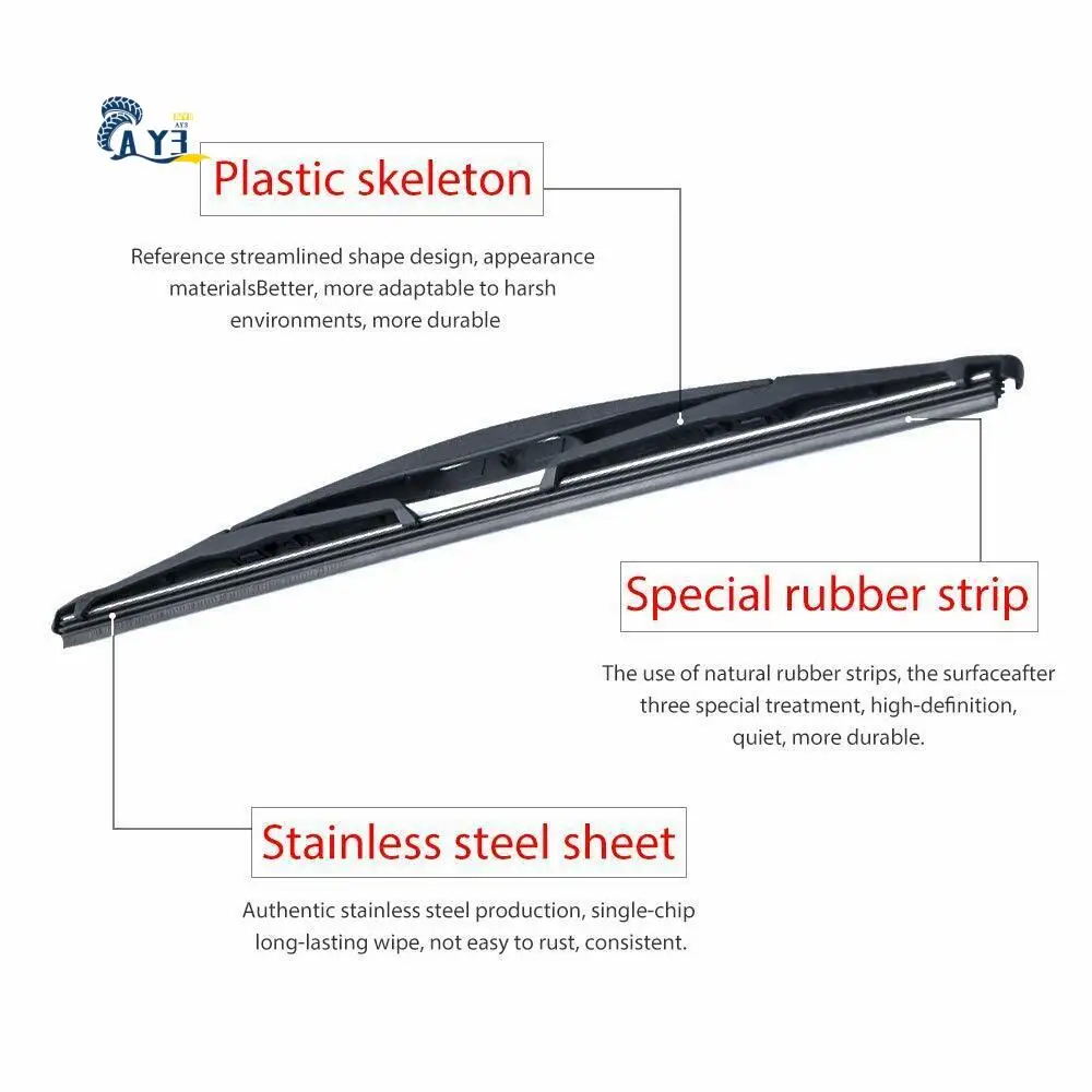 

AY03-For Trailblazer Envoy Buick Rainier Windshield Wiper Arm Blade Set