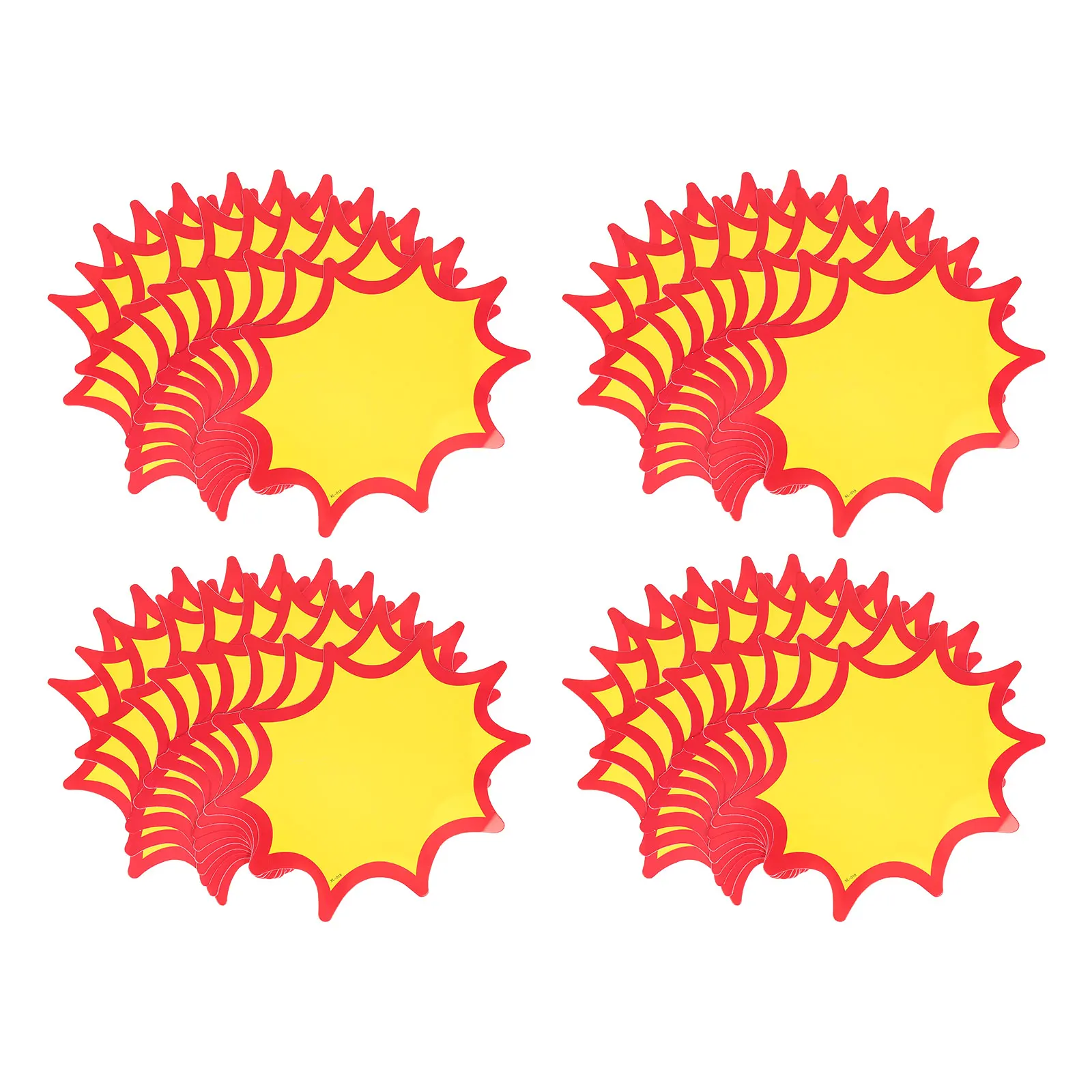 

60 Yellow Retail Supplies Promotional Paper Yard Sale Signs Price Tags Stickers Thickened Long Lasting Eye Catching