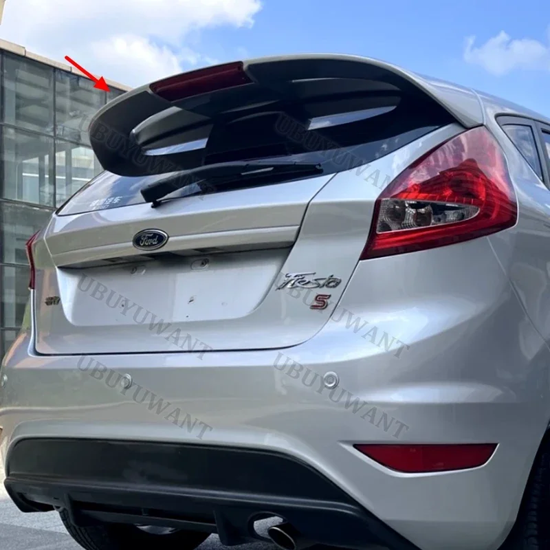 For Ford Fiesta MK6 MK7 2008-2017 ABS Spoiler Car Tail Trunk Spoiler Rear Wing Tail Wing Decoration view 4