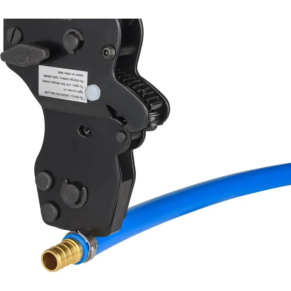 PEX Ratchet Cinch Clamp Tool for Stainless Steel Clamp Rings, One-Hand Ratchet Design Crimper Tool from 3/8", 1/2", 3/4", 5/8" a