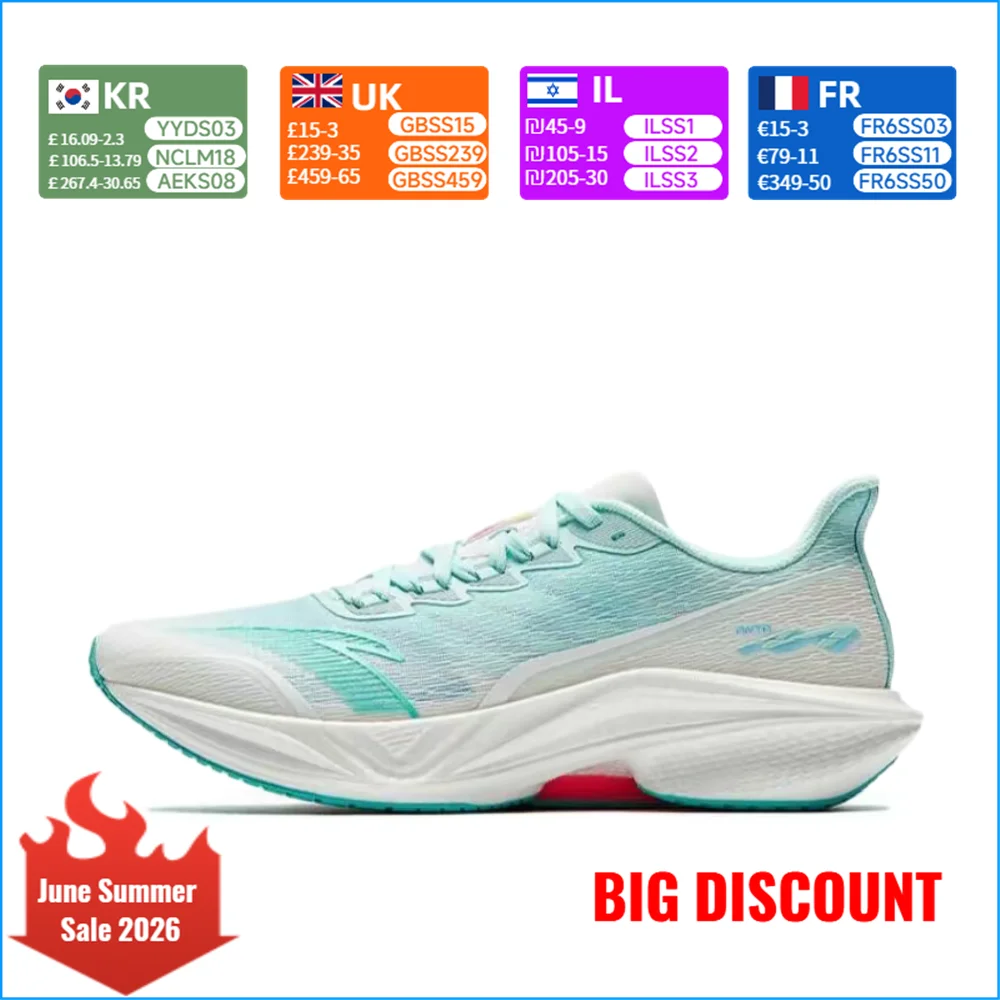 

Anta MACH 5.0 Comfortable and Stylish Low-Top Training, Physical Fitness, and Running Shoes for Men, Blue and White, 112525583-7