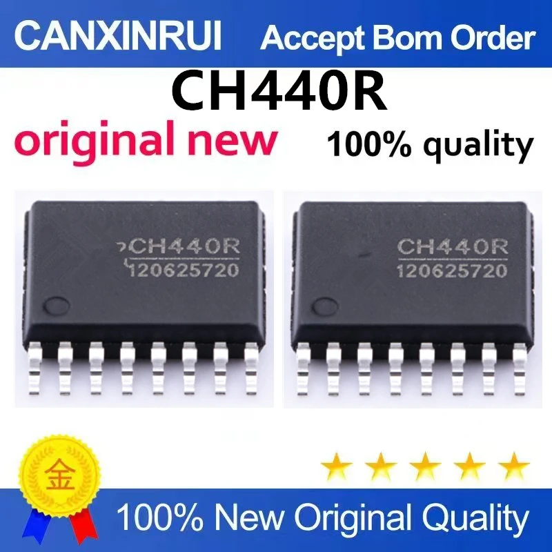 （5pcs-100pcs）Original genuine CH440R TSSOP-16 4 single pole double throw 5V low resistance analog switch chip