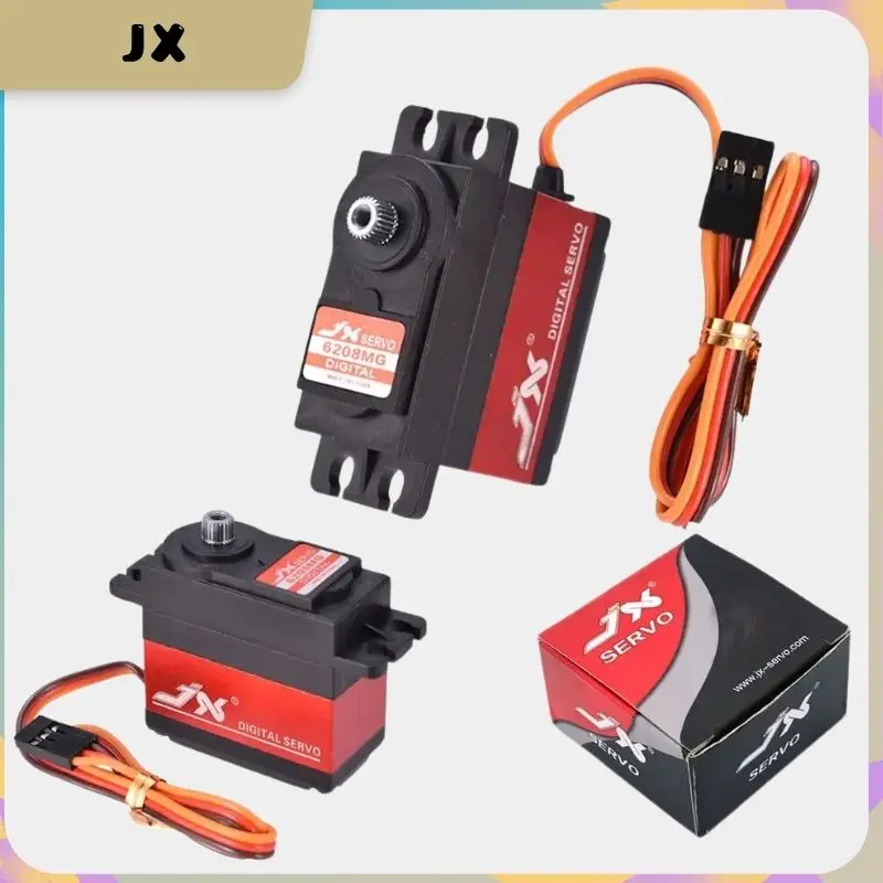 JX Servo PDI-6208MG Digitale kernloze servo - 8 kg 120 °   Hoge snelheid metalen tandwiel voor 1/10 RC automodellen