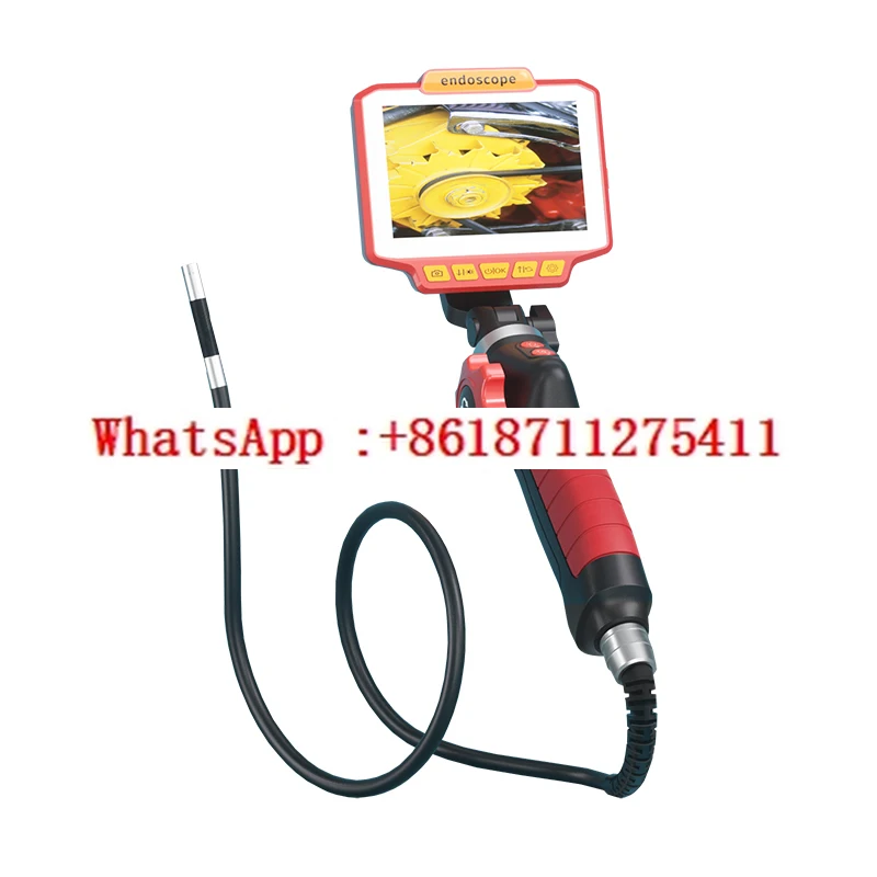 

Автомобильный ремонт, трубопровод, рулевой эндоскоп, водонепроницаемый зонд, карбоновое расложение двигателя 180 ° вращающийся высокотемпературный датчик