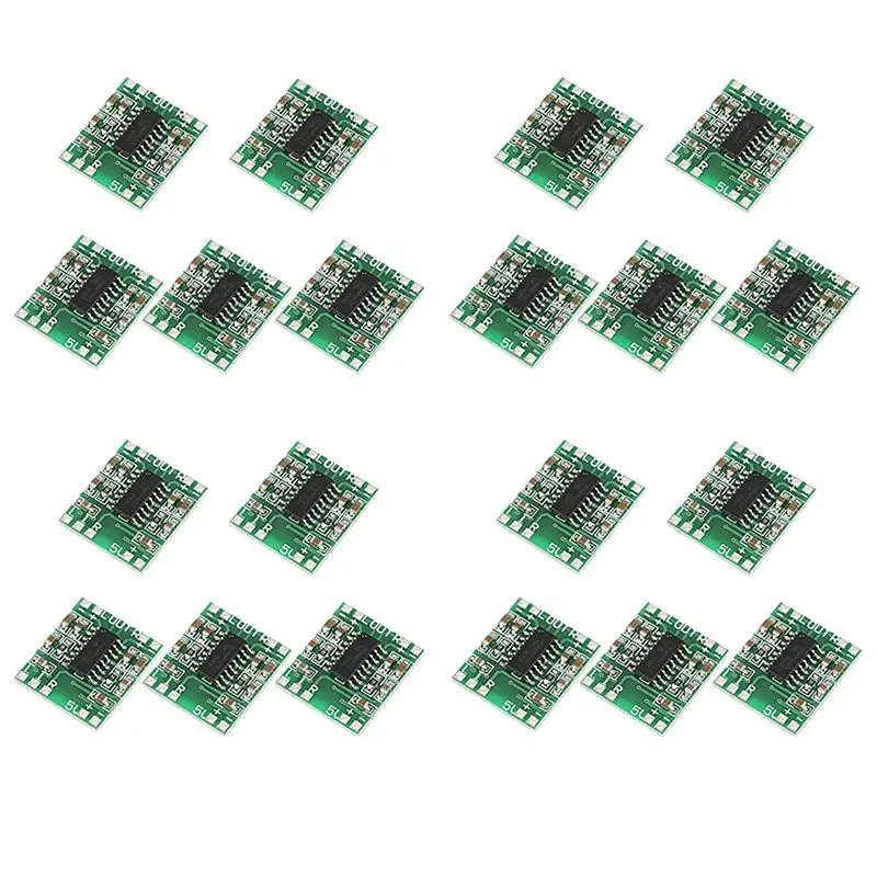 ABKQ-20 Placa amplificadora de potencia digital, 2X3W Tipo D PAM8403, módulo de audio DC 5V, módulo de placa amplificadora de audio digital