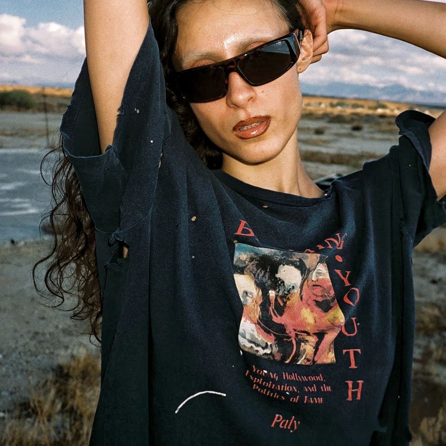 

Футболка BLAMING YOUTH Hole Paly для мужчин и женщин, топ унисекс из плотной ткани, футболки, топы