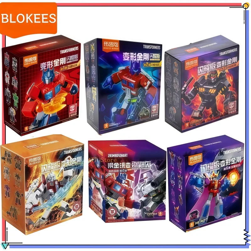 Original Blokees Transformers Building Blocks Shining Version 1 2 3 4 5 6 Set Figure Collection Megatron Boy Toy Christmas Gift