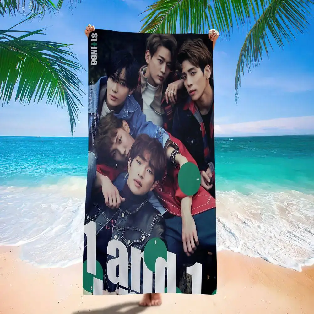 Kpop Band S-SHINee Microfiber Beach Towel Absorbent Quick Dry Soft Yoga Swimming Resort Mountain Climbing Towel