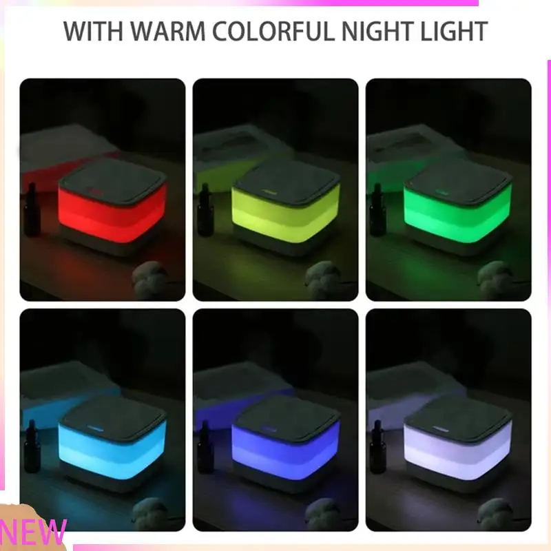 

B15C Flame Humidifier Essential Oil Diffuser Air Humidifier With Remote Control 800Ml Aroma Diffuser 7-Color Night Light
