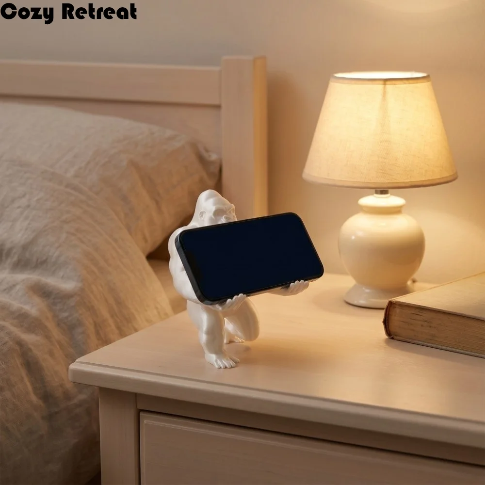Fashion Funny Gorilla-Shaped Stand Creative 3D Printed Pen Holder Multi-functional Decorations Desktop Accessory Home Decor