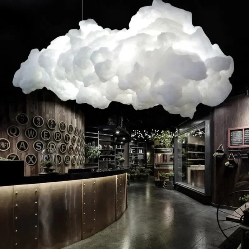 

Modern Floating Cloud Led Chandelier Lighting White Cotton Living Room Led Chandeliers Lamp Dining Room Hanging Lights Fixtures
