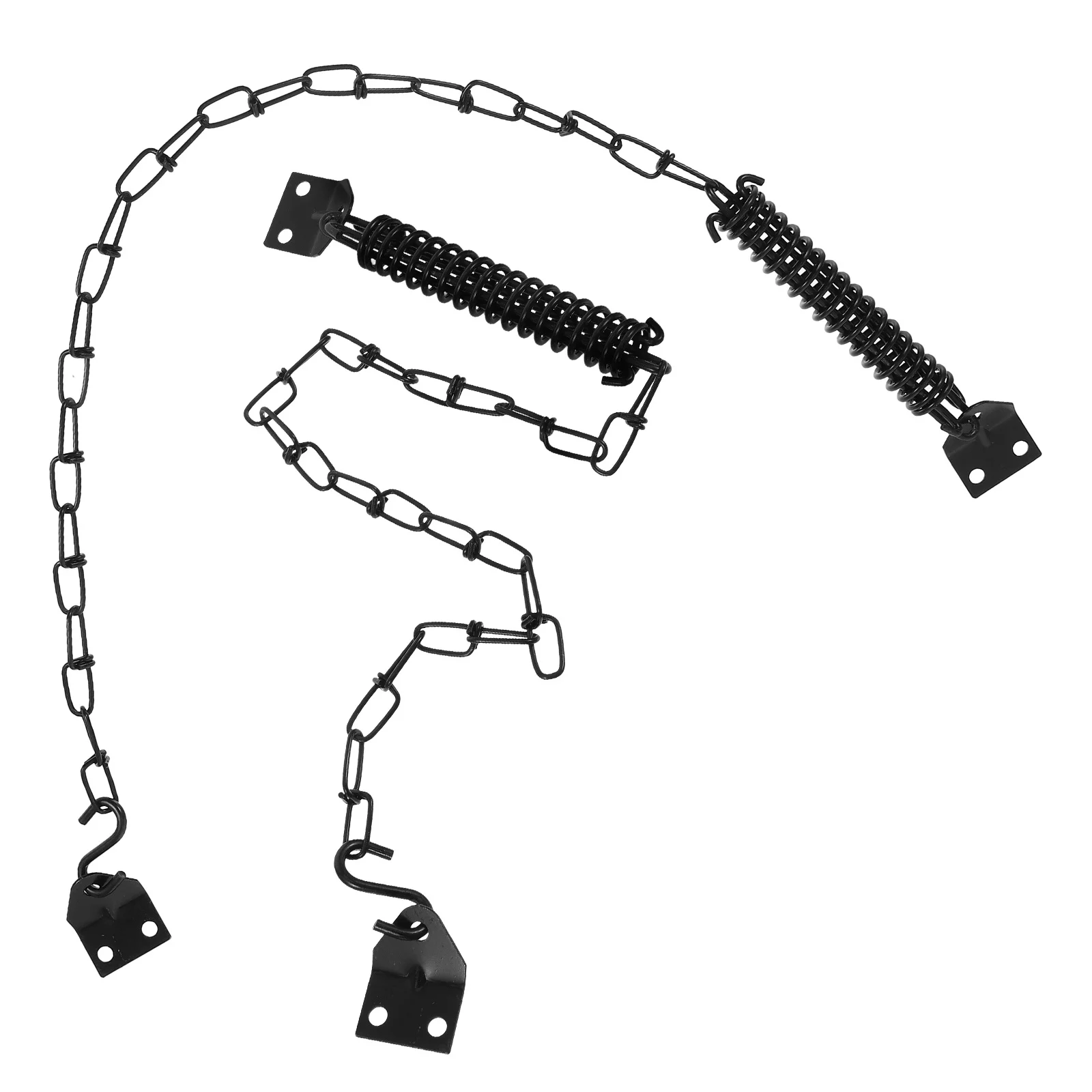 

2Set Stainless Steel Door Chain Lock with Handle Anti Theft Wind Resistant Door Limiter for Interior Security Chain Guard