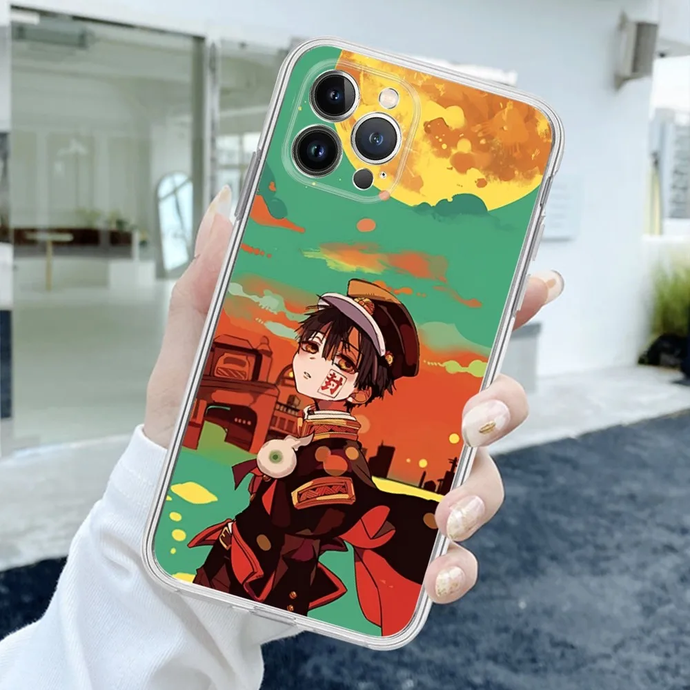 T-Toilet-bounds H-Hanako-kun Phone Case For iPhone 15 14 13 12 Mini 11 Pro XS Max X XR SE 6 7 8 Plus Soft Silicone Cover