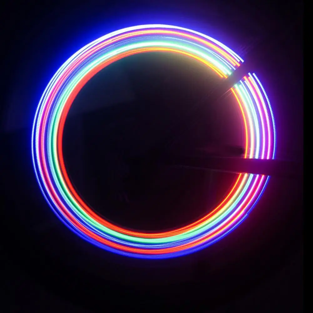 Led Bike Wheel Light Bike Wheel Light Colorful Led Bicycle Wheel Lamp Set for Night Riding 2pcs Bike Valve Lights with 7 Modes