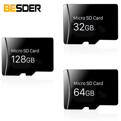 Imagen 2 del producto BESDER 128GB 64GB 32GB Clase 10 tarjeta TF tarjeta de memoria tarjeta Micro SD para cámara de seguridad cámara IP tarjeta TF para cámara WiFi IP
