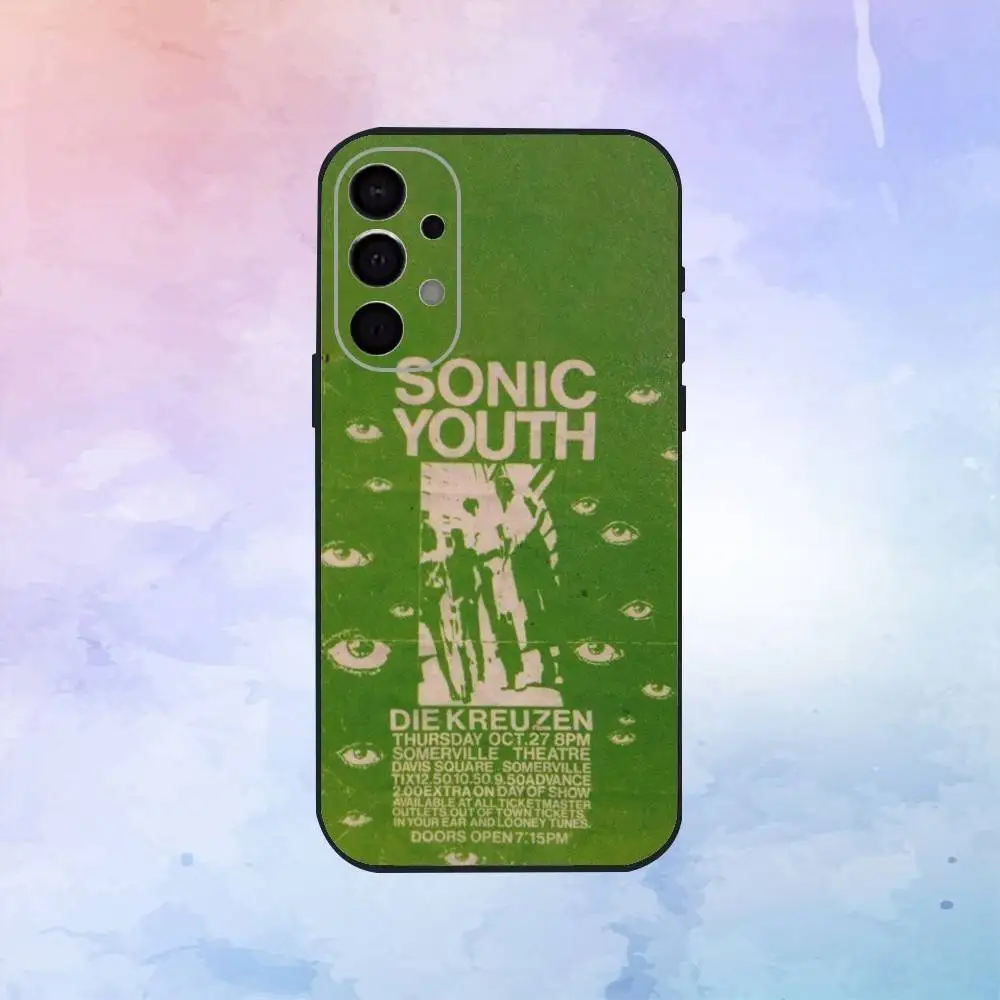 حافظة هاتف S-sonic Y-youth D-dirty B-bands لهاتف سامسونج S25، S24، S21، S22، S23، S30، Ultra، S20، Plus، Fe، Lite، Note، 10,9,5G غطاء أسود