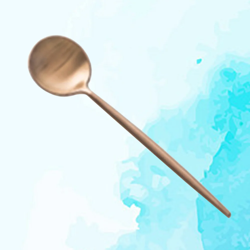 

Stainless Steel Coffee Spoon Rose Gold Mini Round Polished Teaspoon For Espresso Cappuccino Dessert Stirring Sugar Cream Milk