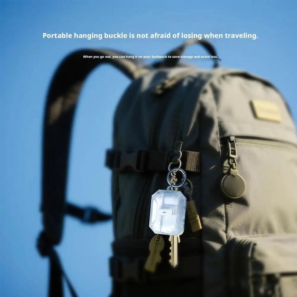 สำหรับเคสแอร์พอดโปร 3,เคสป้องกันการกระแทก TPU แบบนุ่มพร้อมพวงกุญแจ, ฝาครอบป้องกันสำหรับแอร์พอดโปร 3 W4P5