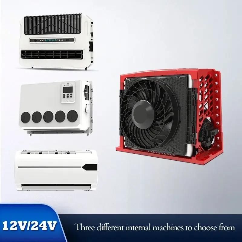 12V RV Car Marine Parking Air Conditioner 24V Under Bench AC 12Volt 24V Parking Cooler Auto Parking air Conditioning System