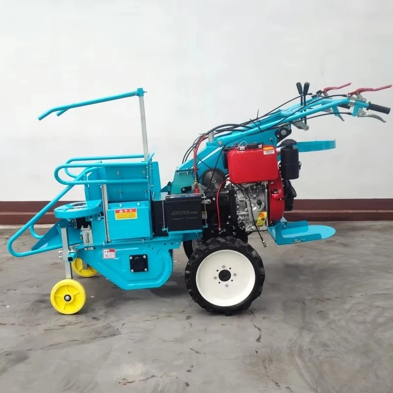 0.2hm²/h High Productivity Corn Harvester Mini Combine Harvester Straw Crushing 195F Agricultural Machine