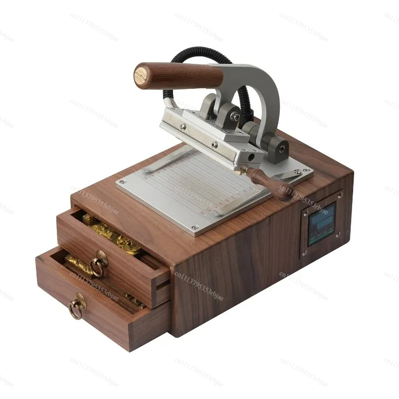 Leather bronzing machine brass version movable type copper mold handmade leather goods retro machine