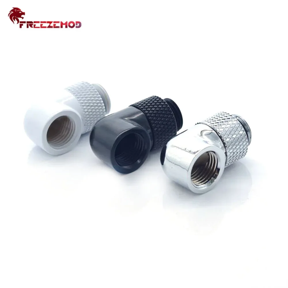 3/4/5/6pcs Wholesale FREEZEMOD 90 Degree Turning Hard Pipe Fitting 360 Degree Rotating Elbow for PC Case Water Cooling MOD