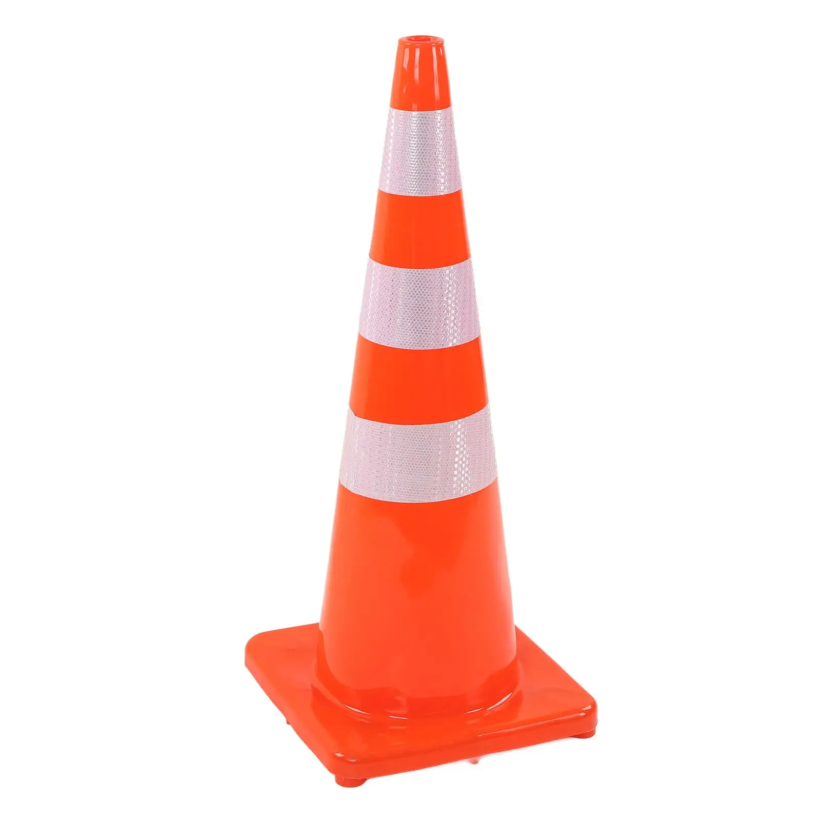 36in المخاريط المرورية الحمراء قاعدة عاكسة مقاومة الطقس مخاريط السلامة على الطرق لمواقف السيارات التخييم مجموعة من 6