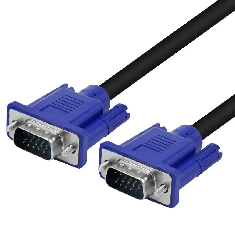 Connecteur de convertisseur d'extension mâle vers mâle, câble matériel, VGA vers VGA, 15 broches, ordinateur, moniteur, budgétaire, PC, adaptateur TV, 1.5m, 3m