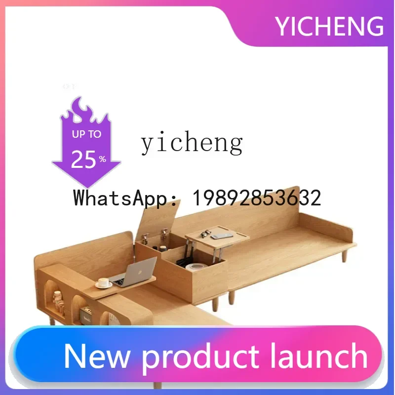 

LYY solid wood sofa Nordic small apartment living room down cloud technology fabric sofa