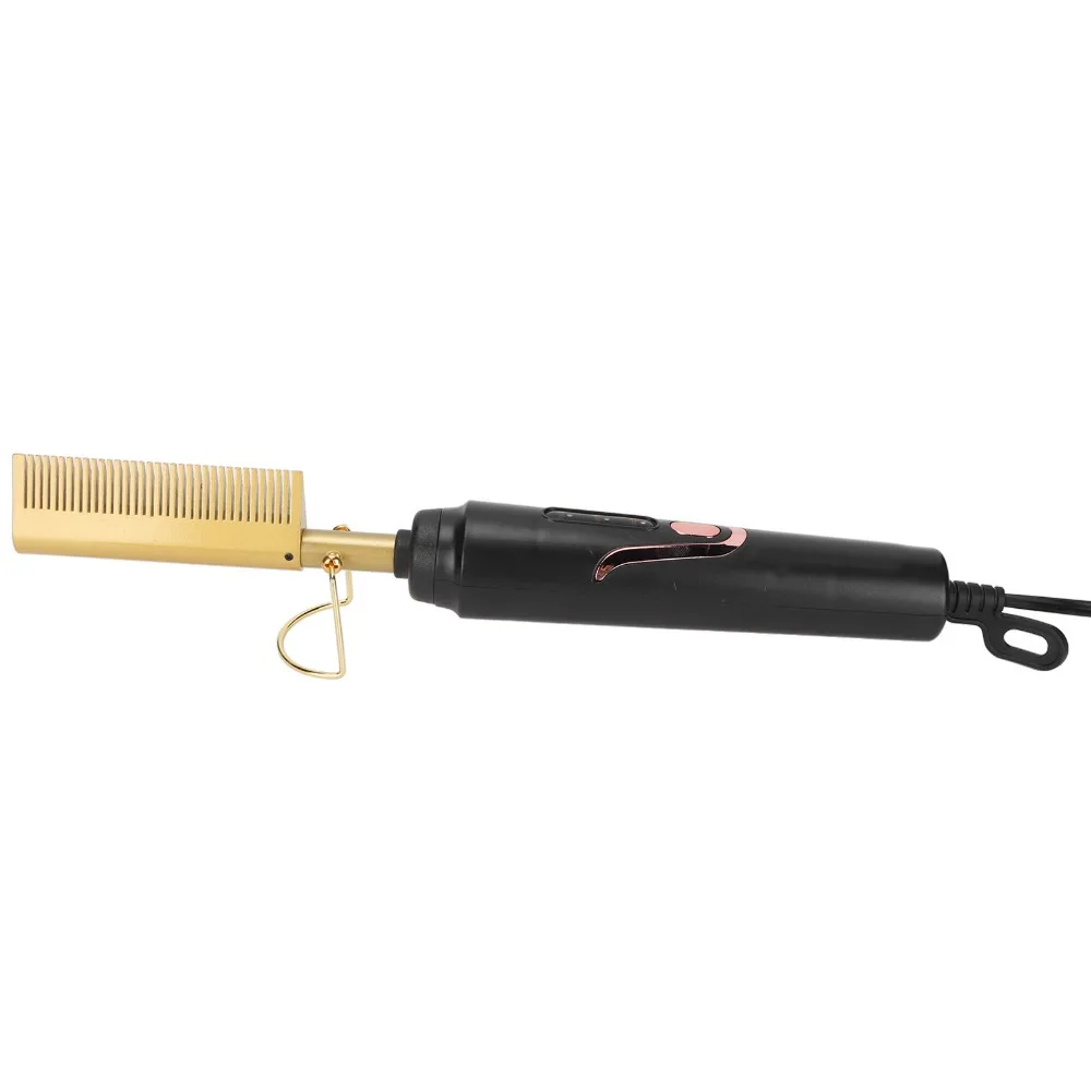 Quick Heating Electric Hair Straightening Comb 360 Rotating Cord Shiny Silky Hair Straightener Brush Electric Portable