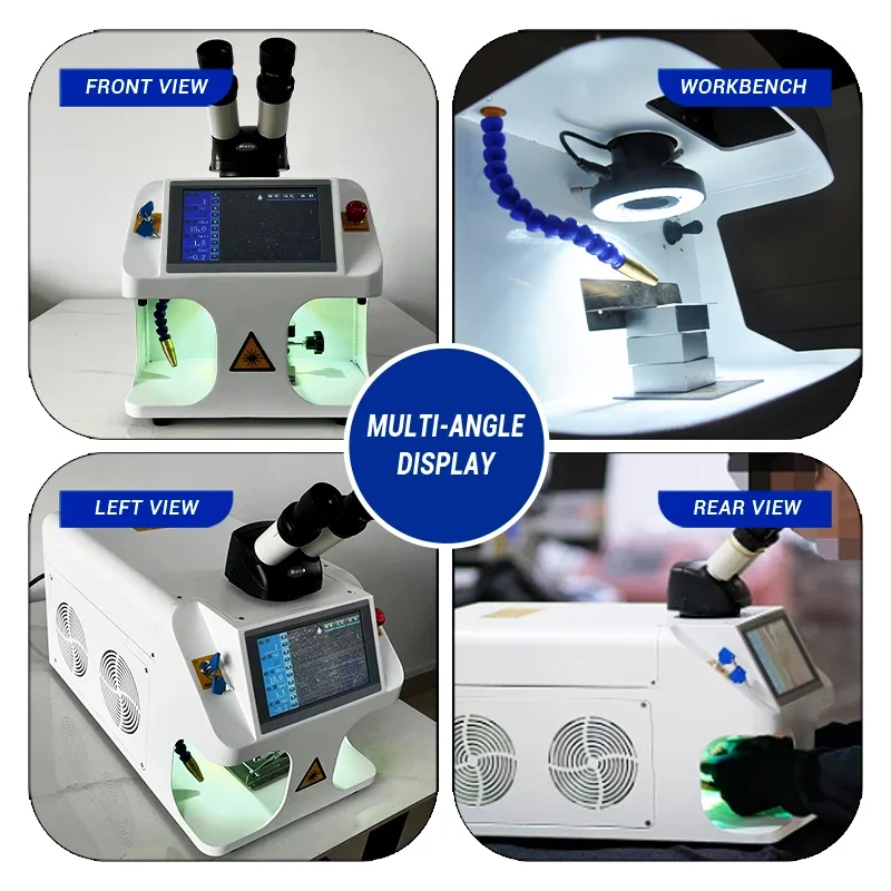 มือถือ YAG เครื่องเชื่อมเลเซอร์ความแม่นยําสูงเดสก์ท็อปเครื่องประดับเครื่องเชื่อม 100W 150W 200W บัดกรีเลเซอร์