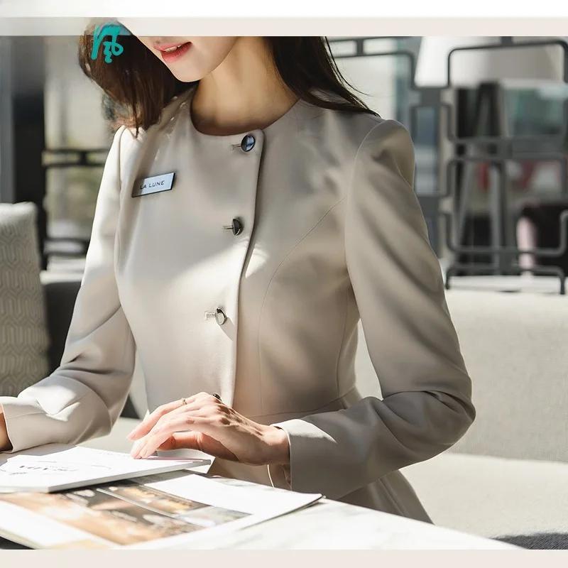 

Korean Style High End Professional Suit Small Suit Spring Autumn Fashionable Formal Women's Skirt Suit Beauty Consultant Sale...